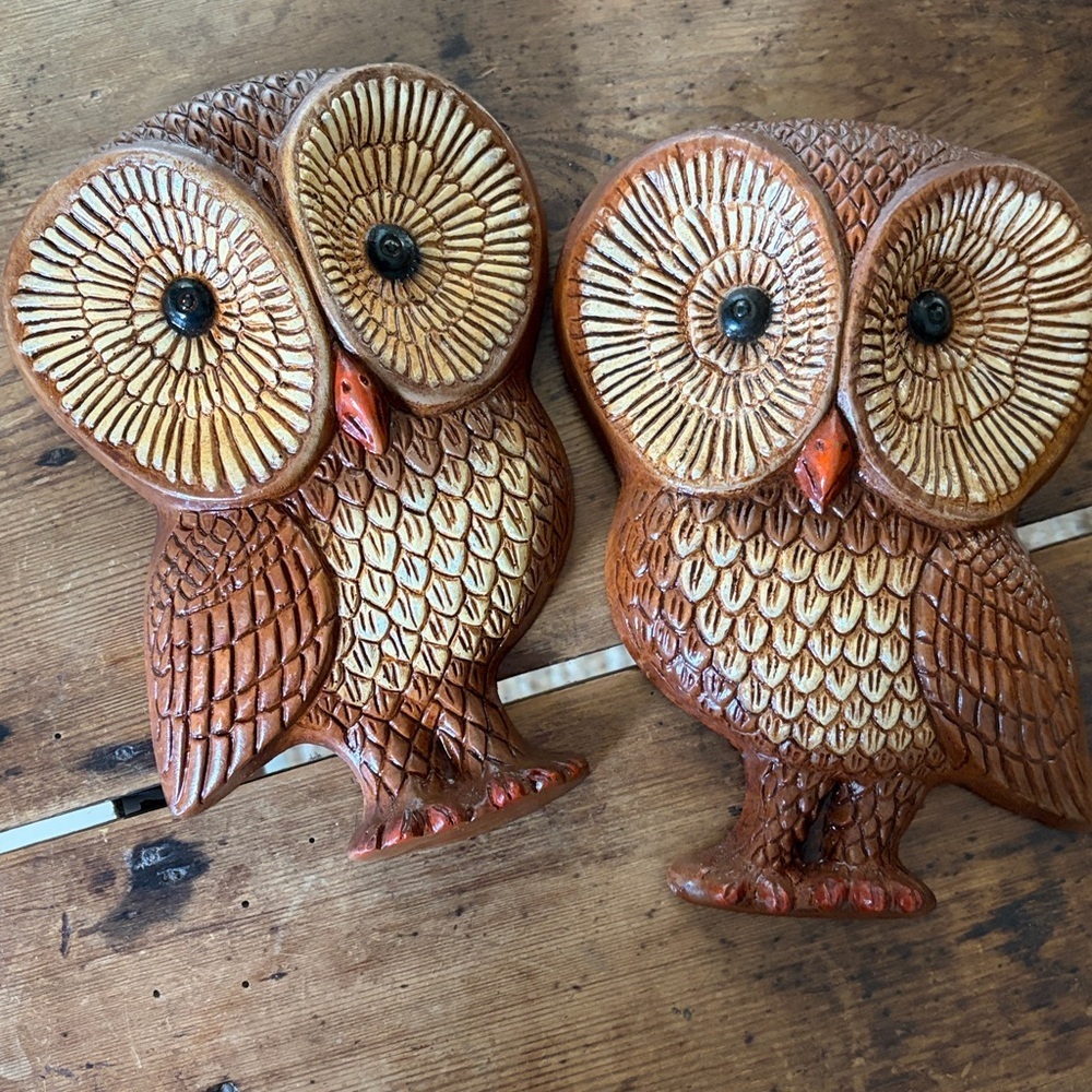 Vintage Mid Century Modern “Big Eye” Owl Decor